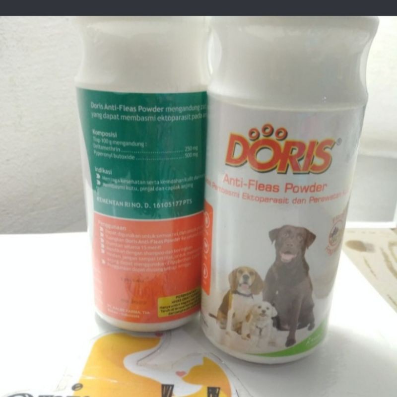 Bedak Anti Kutu anjing Doris - Bedak Kutu anjing