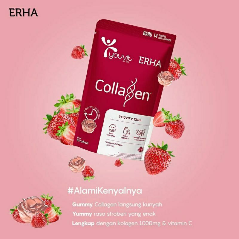 YOUVIT x ERHA COLLAGEN 1000mg - Anti Aging Gummies - 14 Gummies