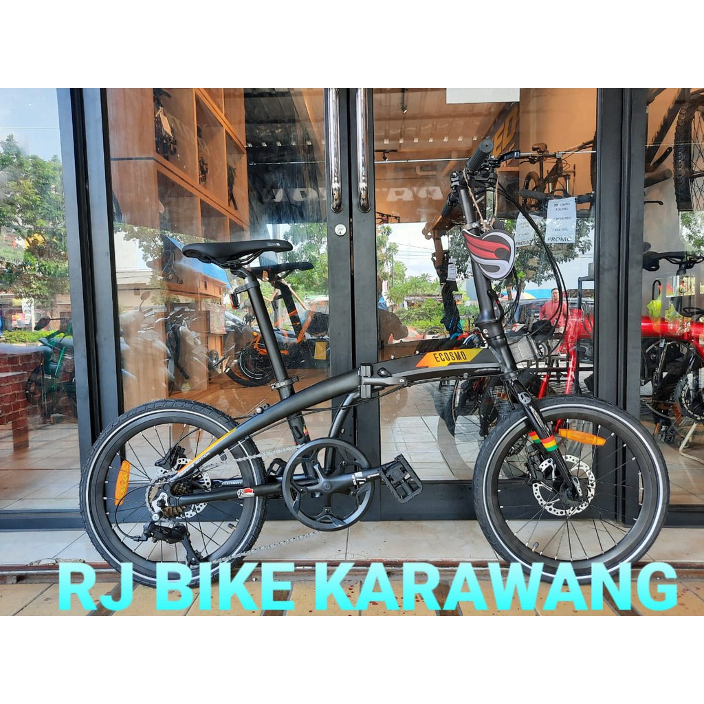 Folding Bike Sepeda Lipat 20 Element Ecosmo 8 Speed Reggae