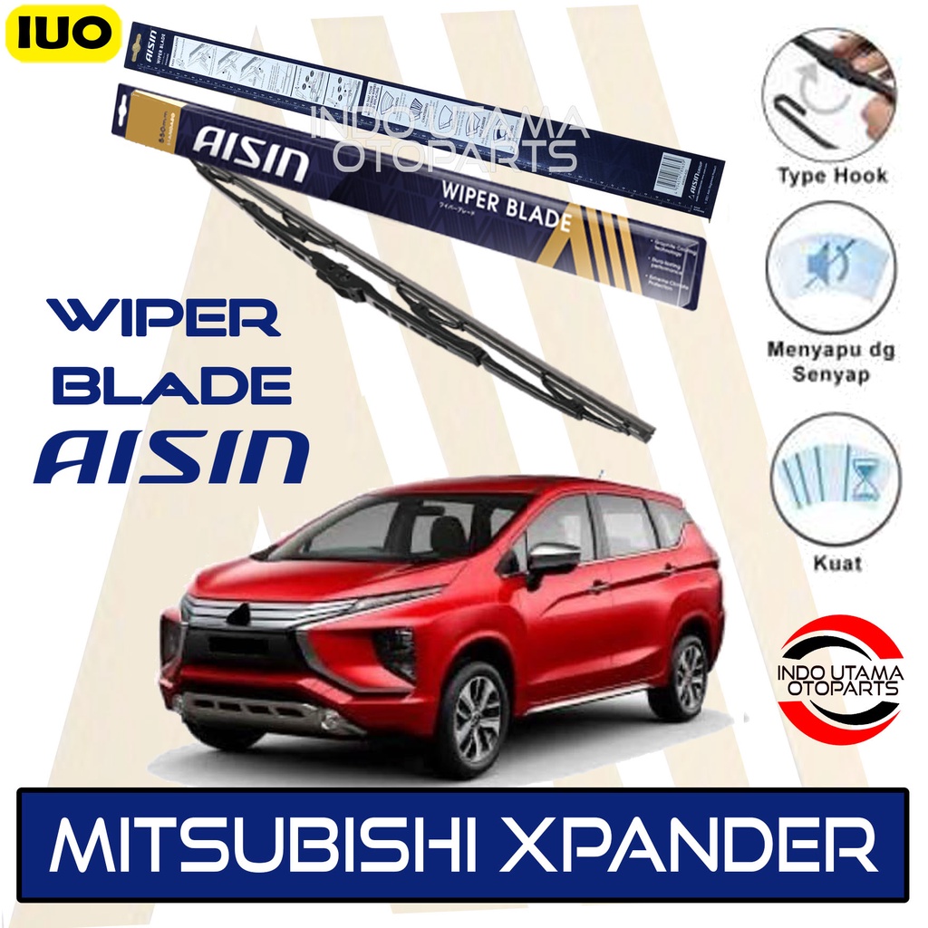 Wiper Mobil Mitsubishi Xpander AISIN Sepasang 16-26&quot; ORIGINAL