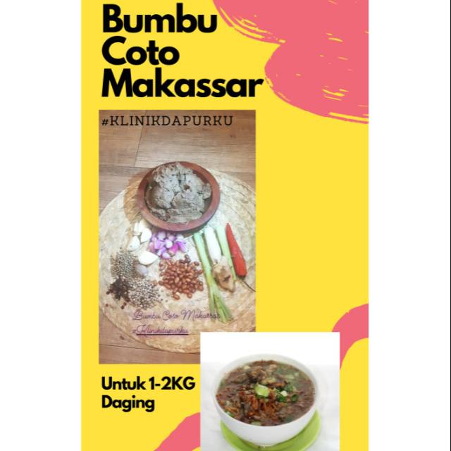 

Bumbu Coto Makassar Siap Masak Klinikdapurku 300gr 1 kg Daging