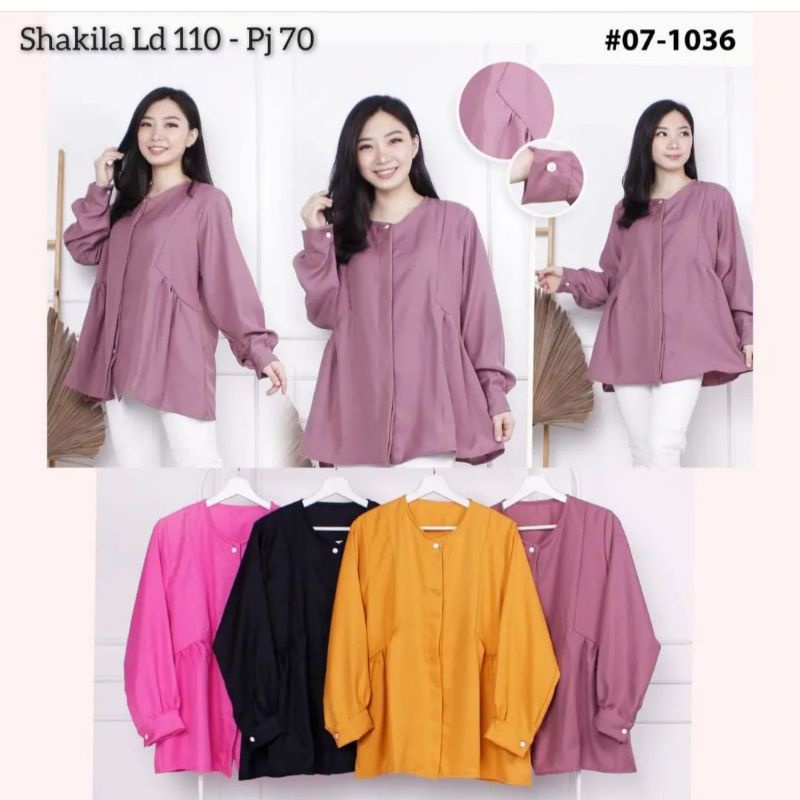 Bianca blouse, atasan wanita, atasan shakila, blouse shakila, kemeja shakila, kemeja sakila, blus sh