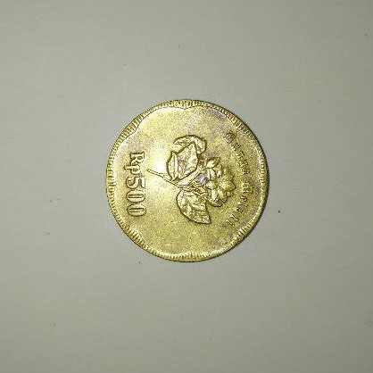 UANAG KOIN RP.500-UANG LANGKAH 500-RUPIAH TAHUN 1991