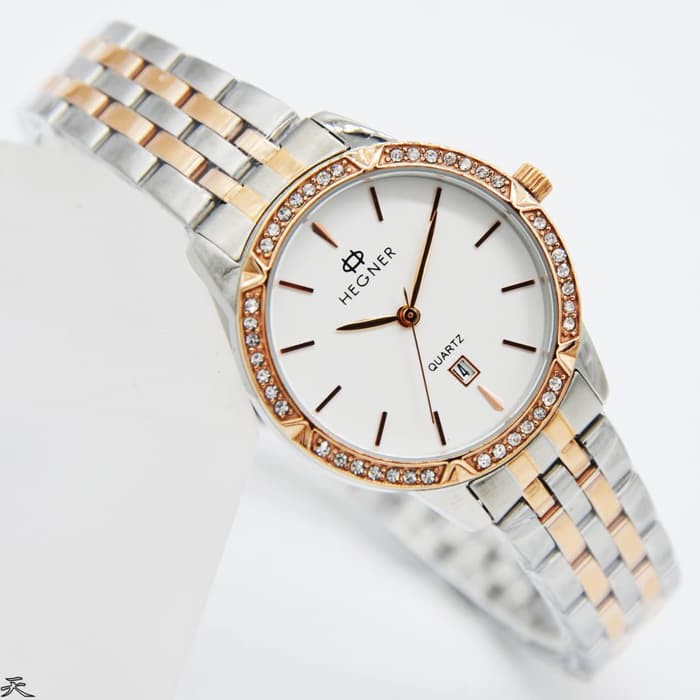 Jam Tangan Wanita Hegner 435 LGC Silver RoseGold