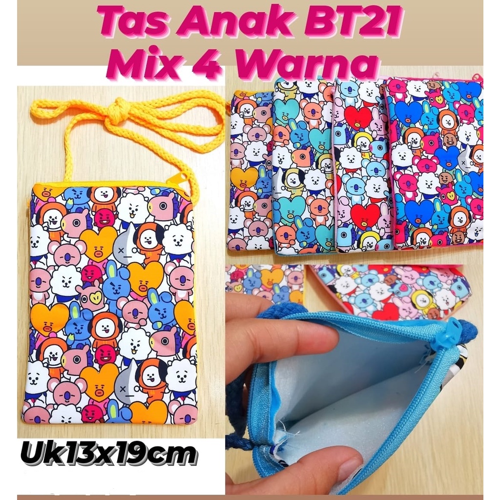 Tas Selempang Wanita Karakter Korea Ukuran 20cm x 12cm