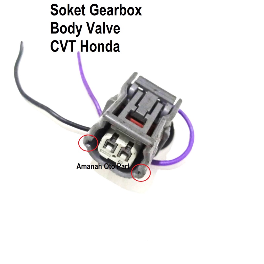 Soket Gearbox Matic Honda VAlveBody CVT VAlve Body Gear Box Bok 2 pin 2pin 2kabel Kabel Socket BodyV