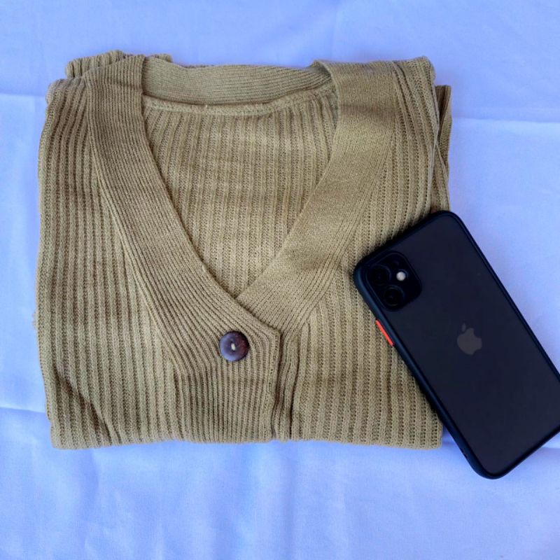 WILLY CARDIGAN RAJUT / CARDIGAN CROP RAJUT / Cardigan rajut crop kancing batok / WILLY CROP CARDY RAJUT-Coksu