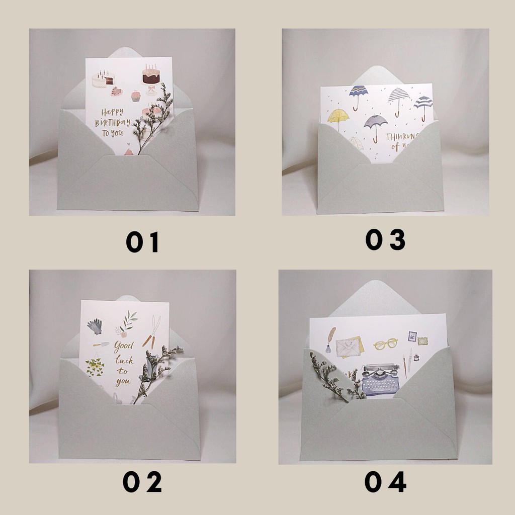 

Greeting Cards / Kartu Ucapan / Birthday Card / Thank You Card