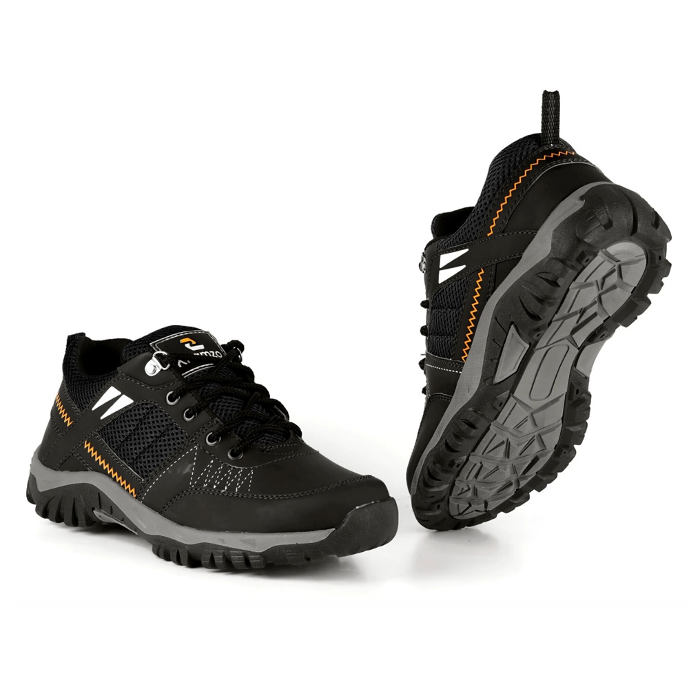 Khamzo Sepatu Sneakers Pria Outdoor Adventure D04 Original Import Kasual Kulit Terbaru-5