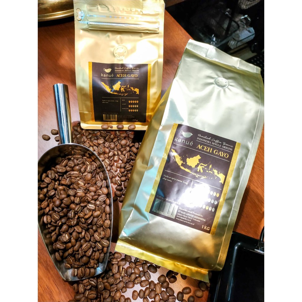 

Kopi Arabika Aceh Gayo Kanue Roasted Bean.