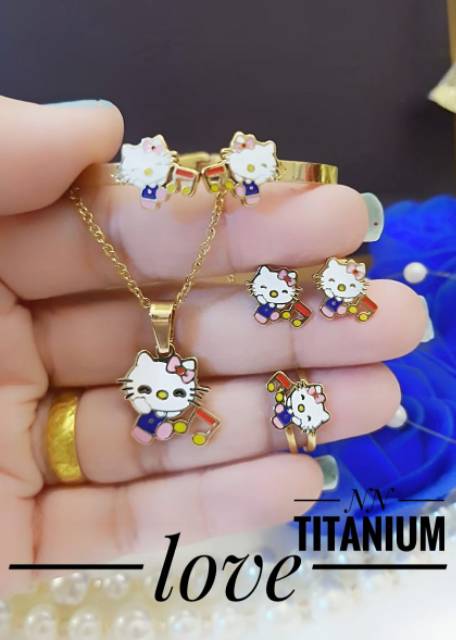 Titanium set perhiasan anak 3009k