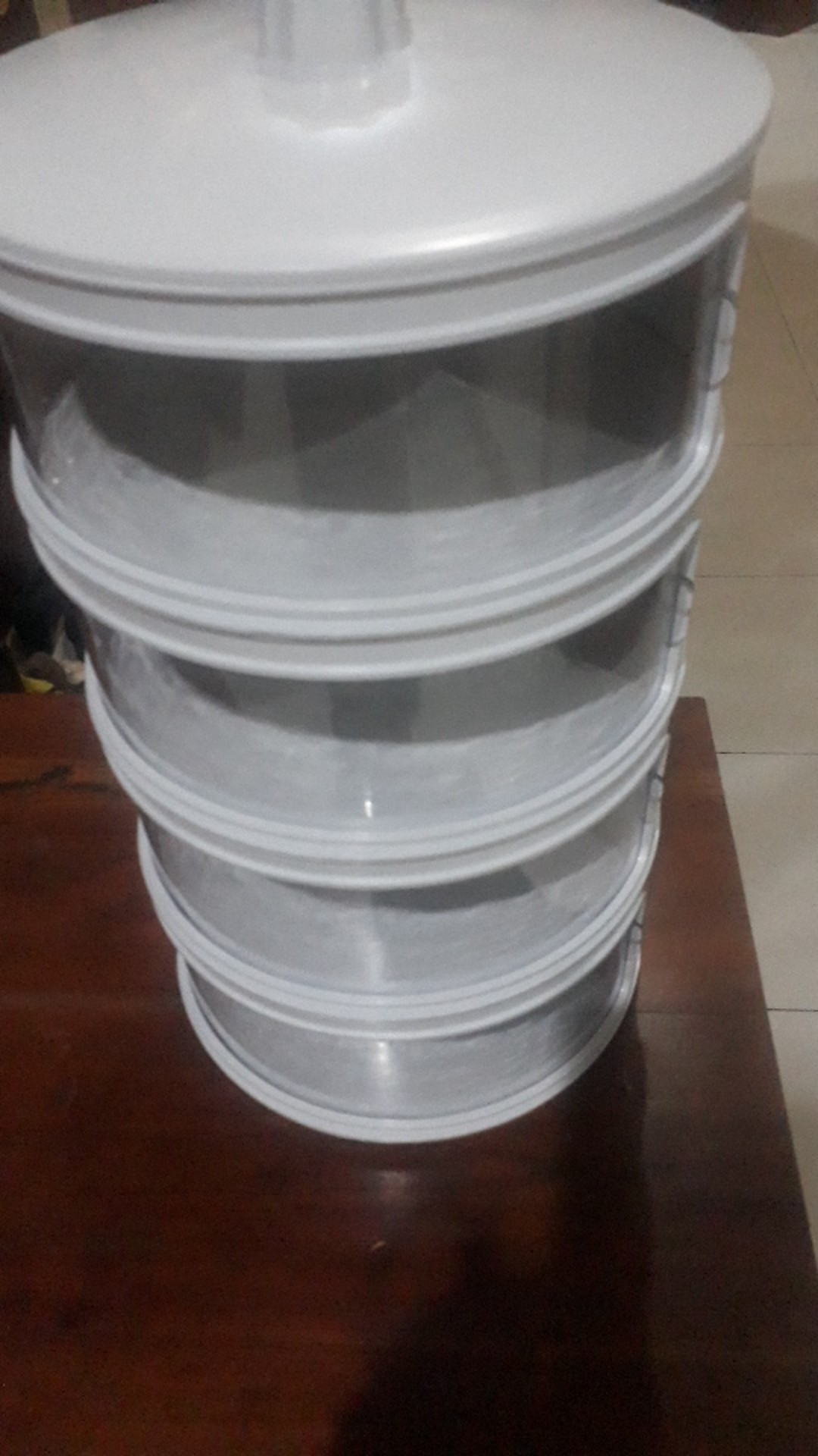 Penutup Makanan Hangat Anti Debu Tudung Saji Susun 4 Tingkat/food Storage Food Cover Tutup Sayur Jmt