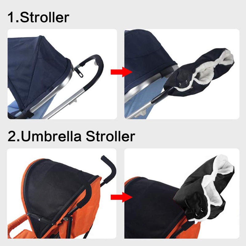 Mary Sarung Tangan Penghangat Tahan Air / Angin Untuk Stroller Bayi
