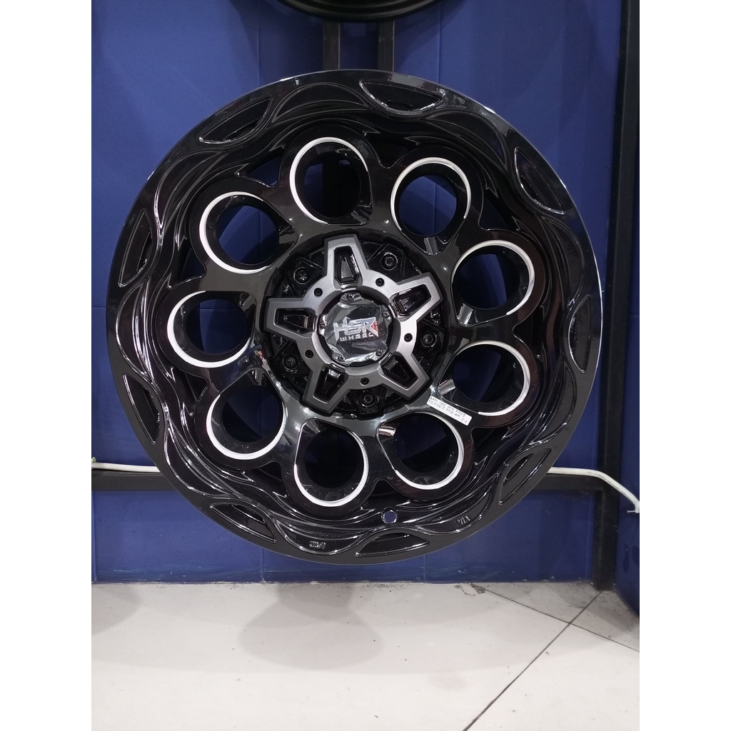 Velg mobil Offroad Strada R17 HSR Bajo Ring 17 terbaru Lubang 6 Blazer Fortuner Pajero