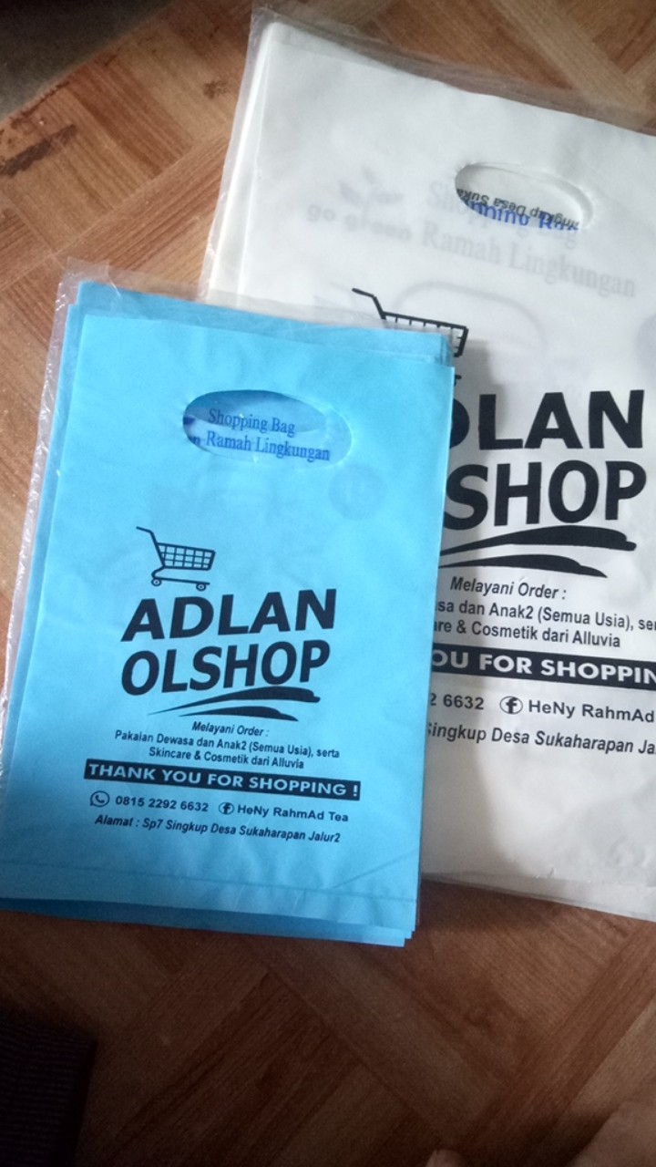 Plastik Sablon Hd Plong Ukuran 15x22 Isi 100 Pcs Free Desain