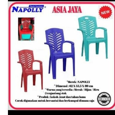 KURSI PLASTIK SENDER TANGAN NAPOLLY 809