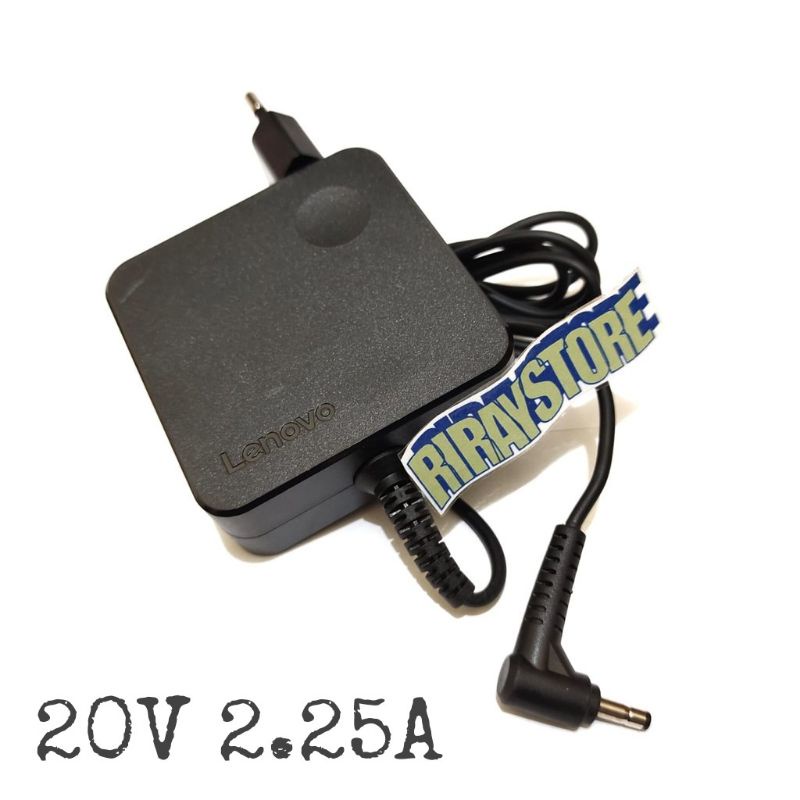 Charger Laptop lenovo ideapad 20V 2.25A Original - Colokan kecil