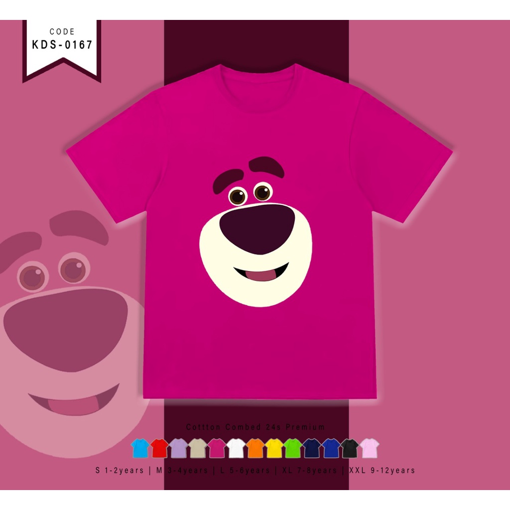 T-SHIRT / KAOS ANAK-ANAK TERMURAH BERGAMBAR TY LOTSO- TERIMA CUSTOM KAOS KELUARGA