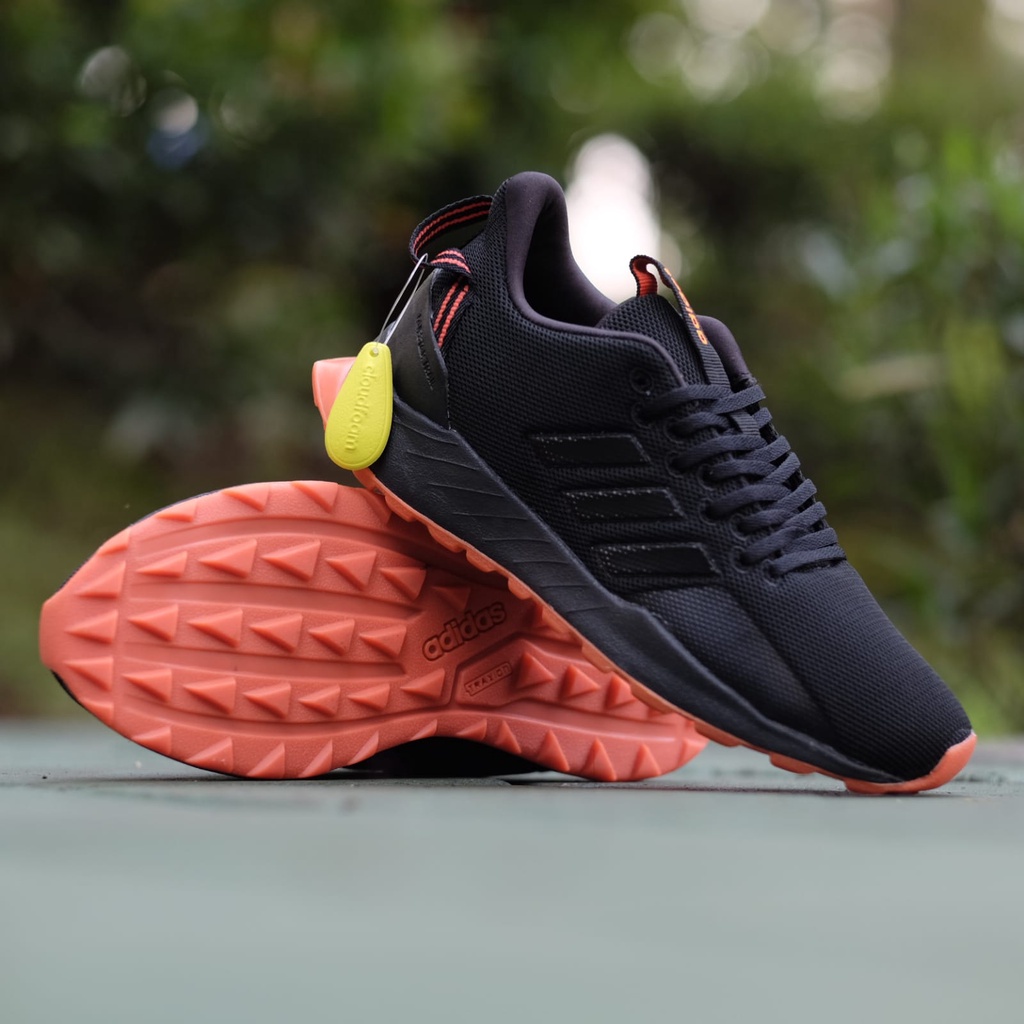 Sepatu Pria Best Seller Adidas Questar Trail Black Orange 100% Original Made in Indonesia [BNWB] | S