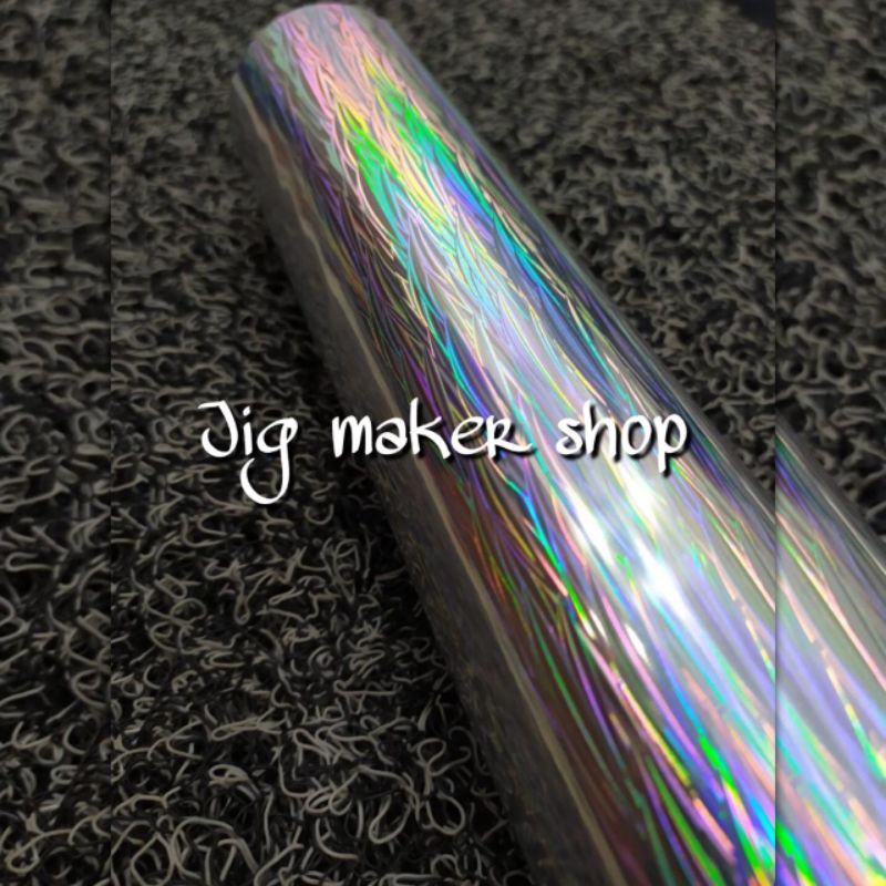hologram hot stamping foil lure dan metal jig - GLEAM JAPAN ORIGINAL- motif Grassy- lebar 60cm