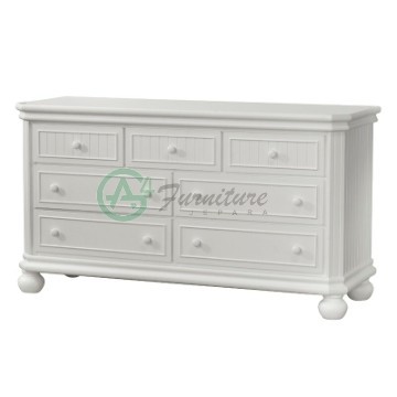 Lemari Baju Bayi Kayu Duco Putih Barratt - Kayu Mahoni