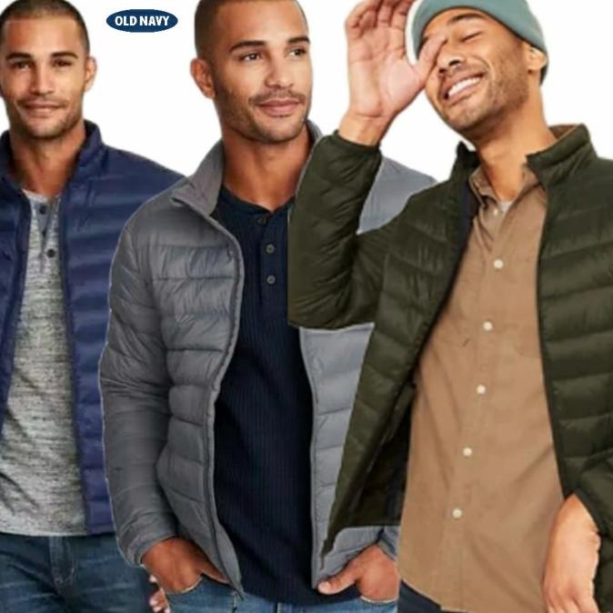 Jaket puffer Anti Angin Tahan Air Pria Dewasa Brand Old Navy