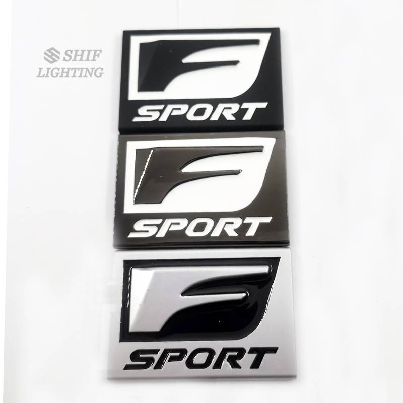 1pc Stiker Emblem Logo Sport Besar Bahan Metal Untuk Dekorasi Mobil Lexus