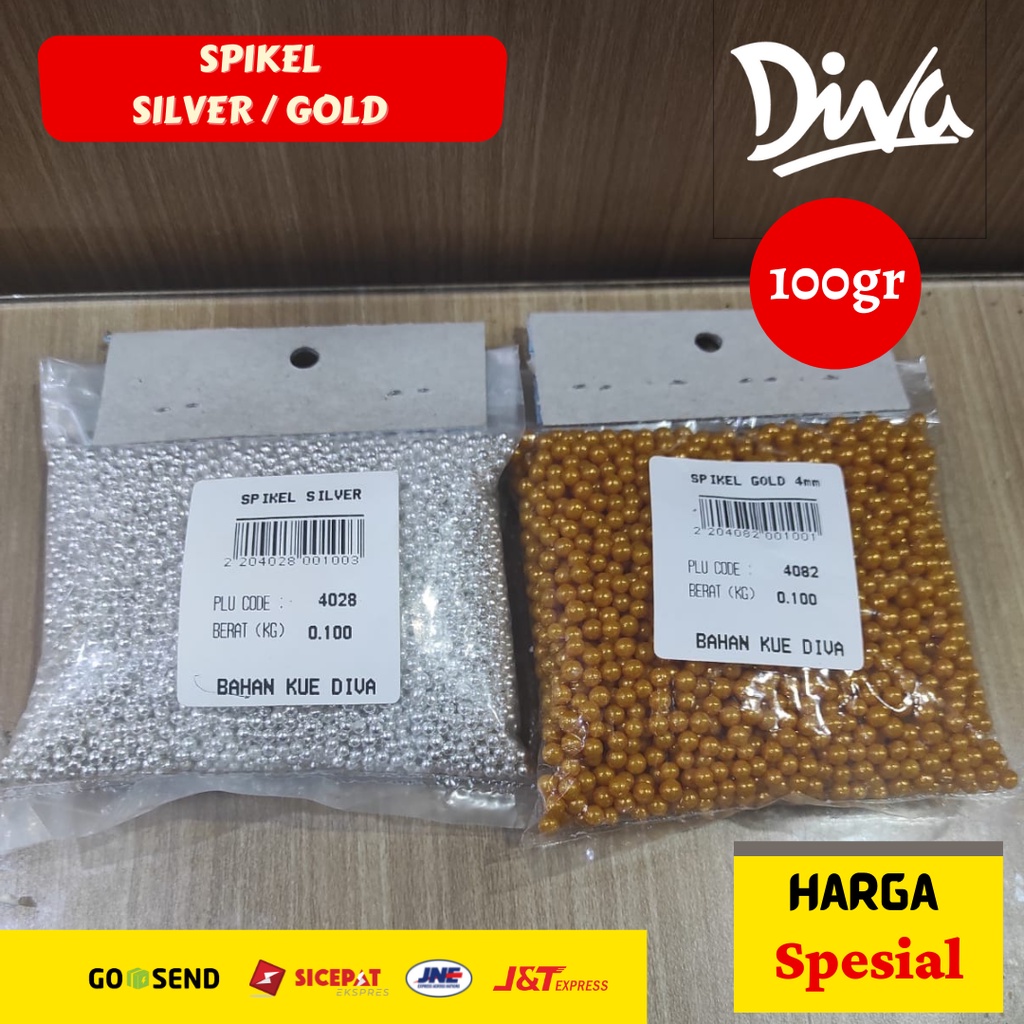 

[100gr] Spikels / Sprinkle Gold / Silver