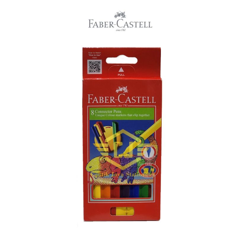 

Spidol 8w / Connector Pen Faber Castell 8 warna