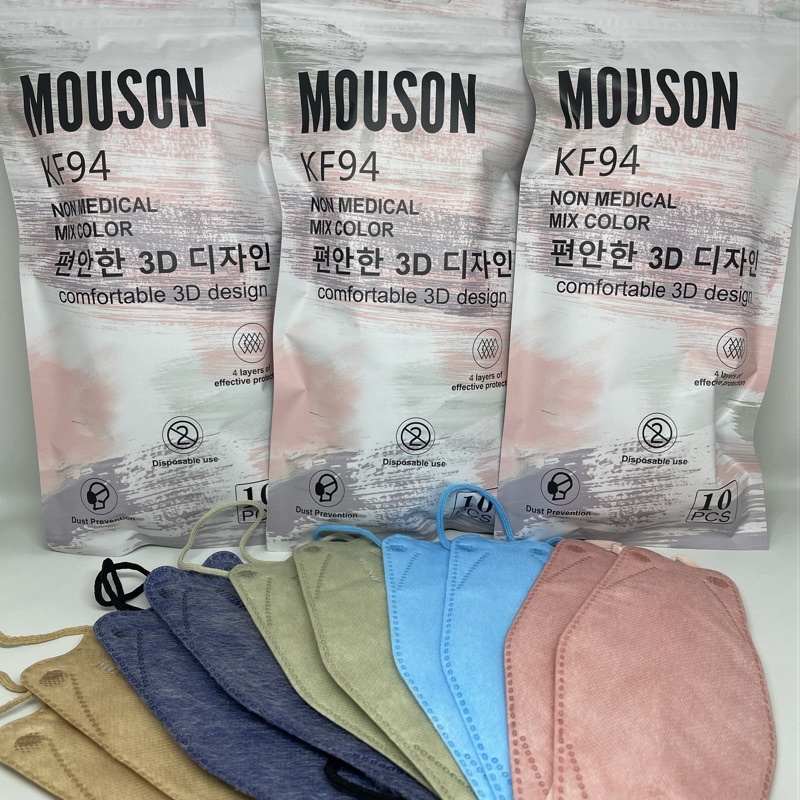 Masker kf94 3d korea MOUSON isi 10pcs