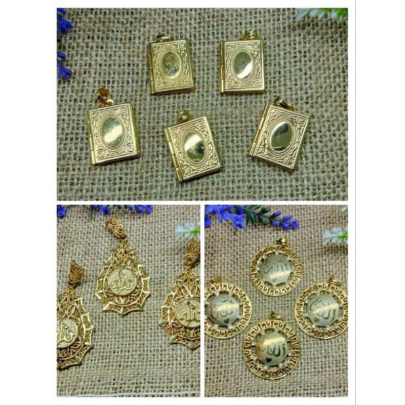 Liontin Islamiah berbahan Titanium harga/pcs