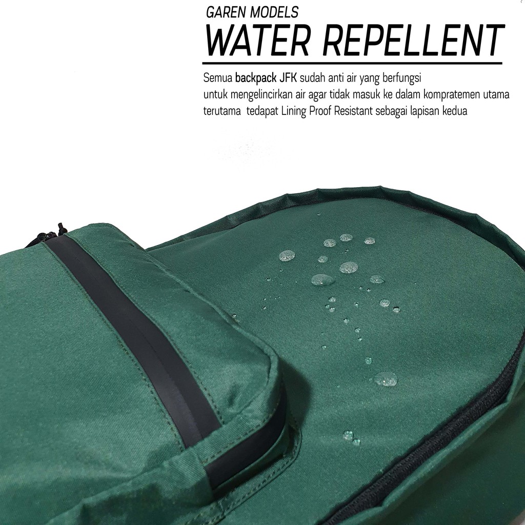 Tas Ransel backpack GAREN JFK - Water Repellent ( UNISEX )