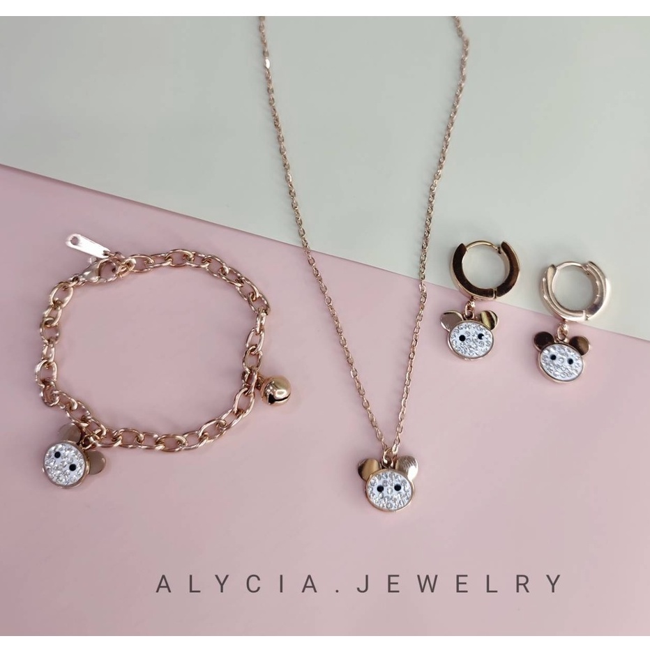 set perhiasan anak alycia original kalung anak bayi - gelang anak - anting anak