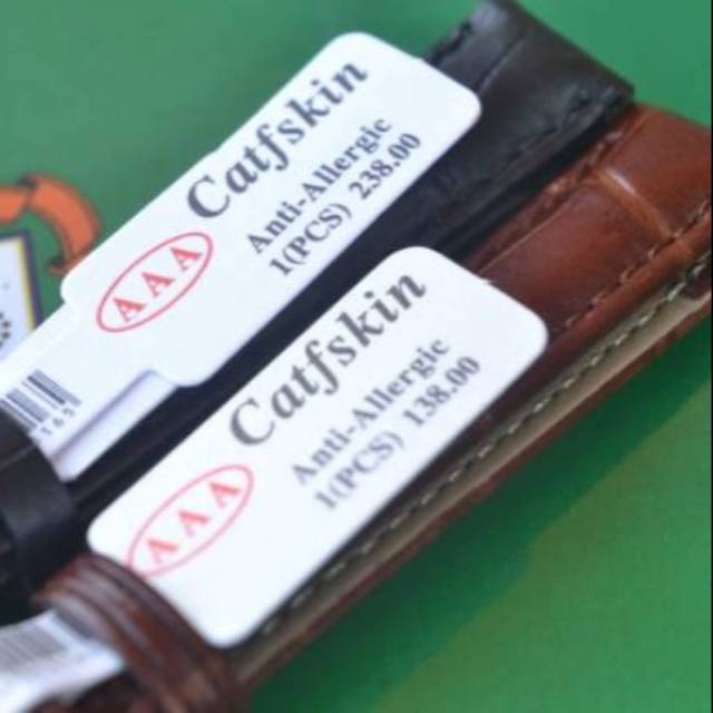 STRAP TALI JAM TANGAN KULIT CATFSKIN SIZE 12 MM