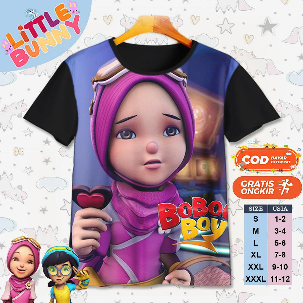KAOS ATASAN ANAK LAKI LAKI PEREMPUAN YAYA BOBOIBOY GALAXY 5 BAJU KAOS ANAK BOBOIBOY