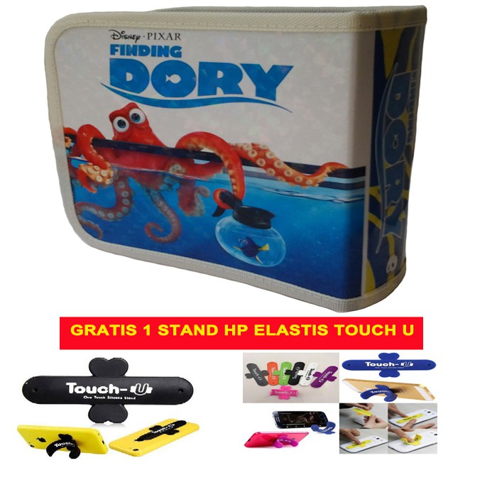 Tempat CD - DVD Motif Kartun A isi 40 CD Gratis Stand HP Touch U