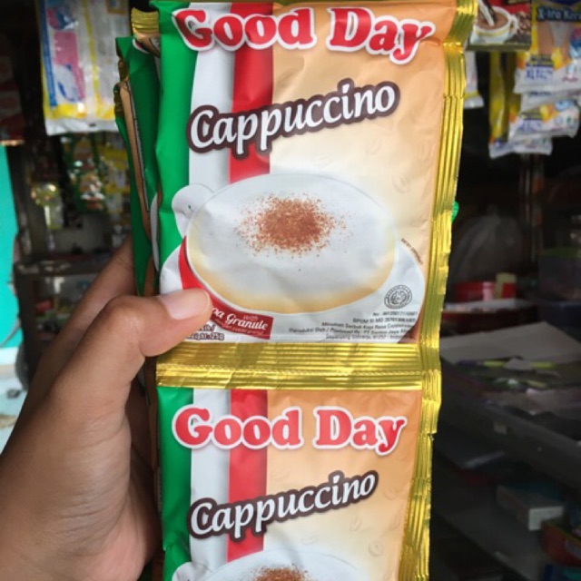 

Kopi Good Day Cappucino Sachet 25gr Ecer Satuan