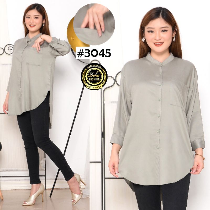 Kemeja wanita / Kemeja wanita botega katun twill 30s - 3045-Tosca soft