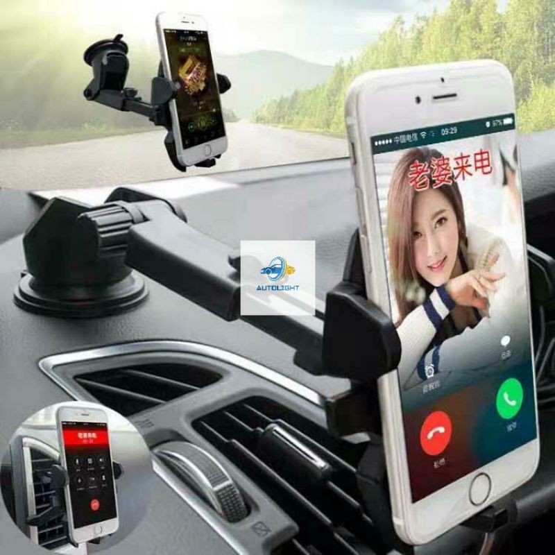 Holder HP Mobil / Holdder HP Motor Suction Cup Car Holder For Smartphone