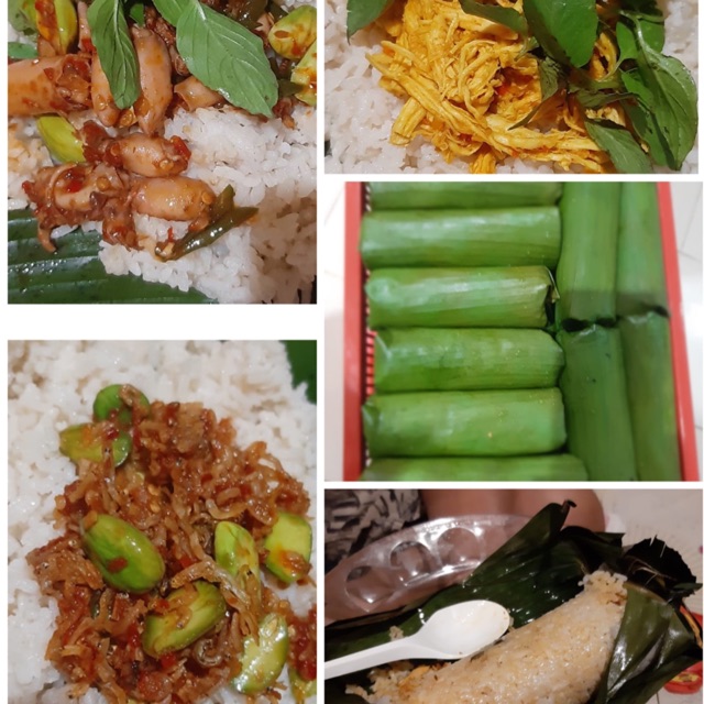 

Nasi Bakar aneka isi