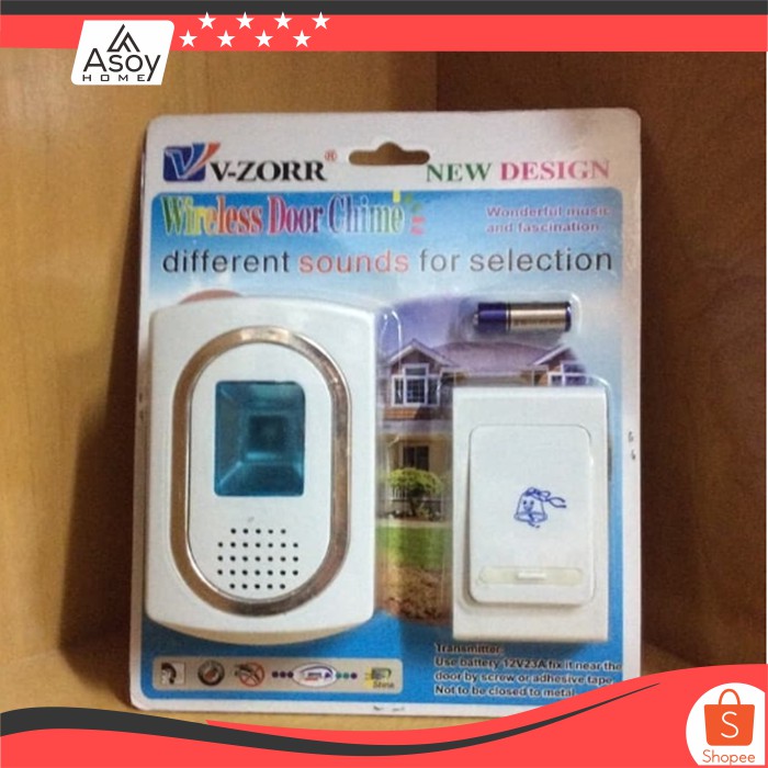 Jual Wireless Door Chime V Zorr Bel Pintu Tanpa Kabel Bel Bel Rumah