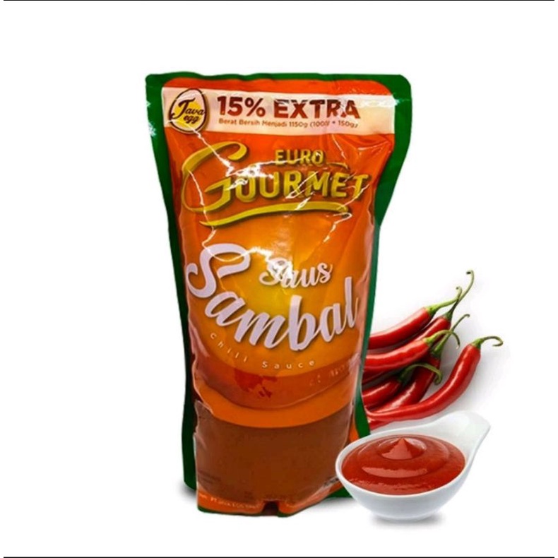 Jual Euro Gourmet Saus Sambal Kemasan Pouch Kg Chili Sauce Shopee Indonesia