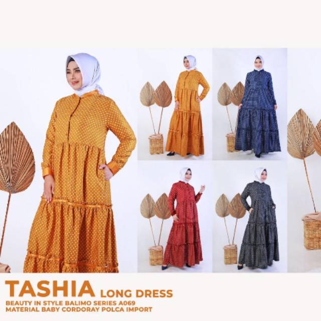 Gamis Balimo Tashia Series A069 | Gamis Baby Corduroy | Gamis Polkadot