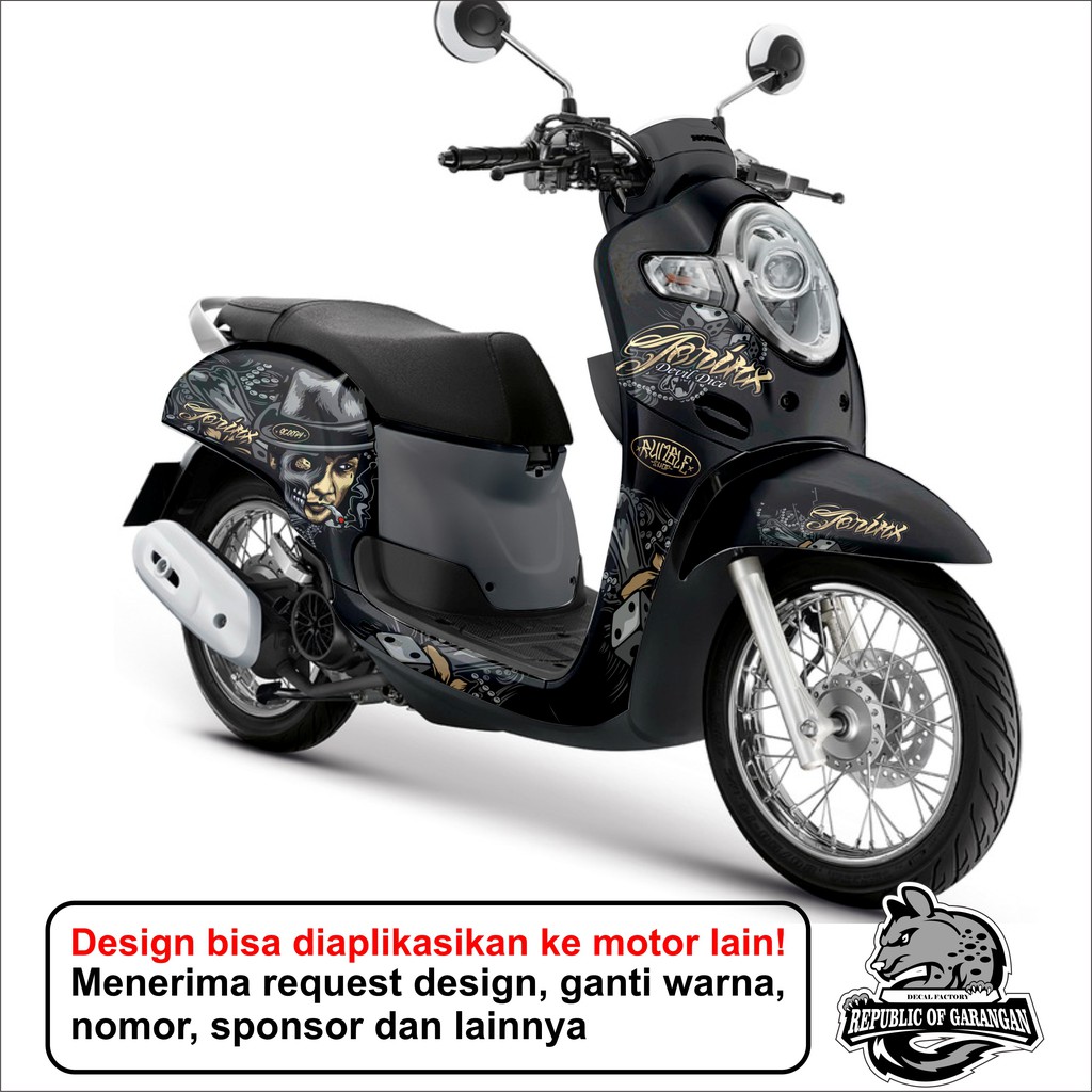 Decal scoopy full body Full Blok Decal Scopy Dekal New Fi 2017 2018 2019 2020 jerinx
