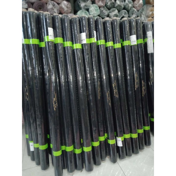 [ 1 roll ]  bahan jilbab/niqob/sifon silky jetblack per 1 roll