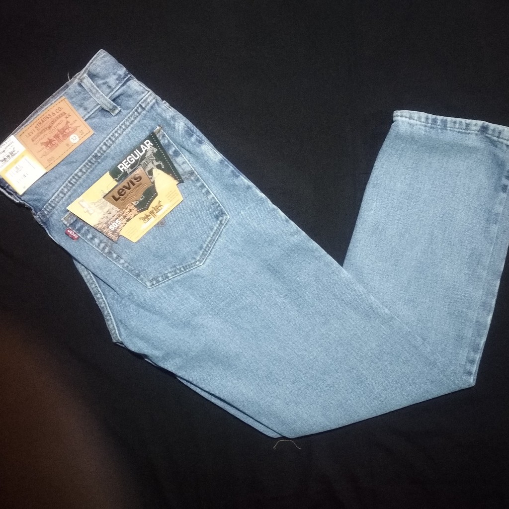 Celana Jeans Levis Regular Biru Muda, Biru Stun, Biru Tua 28-32