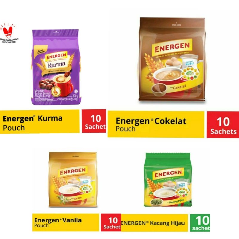 

Energen Pouch isi 10 Sachet x 30 gr All Varian