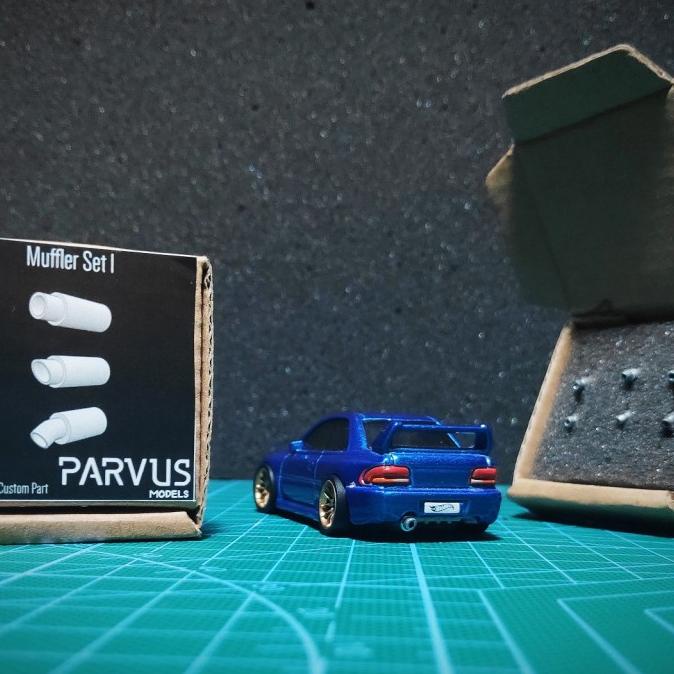 Parvus Models 1 64 Muffler Set 1 Knalpot Custom Hot Wheels Tomica