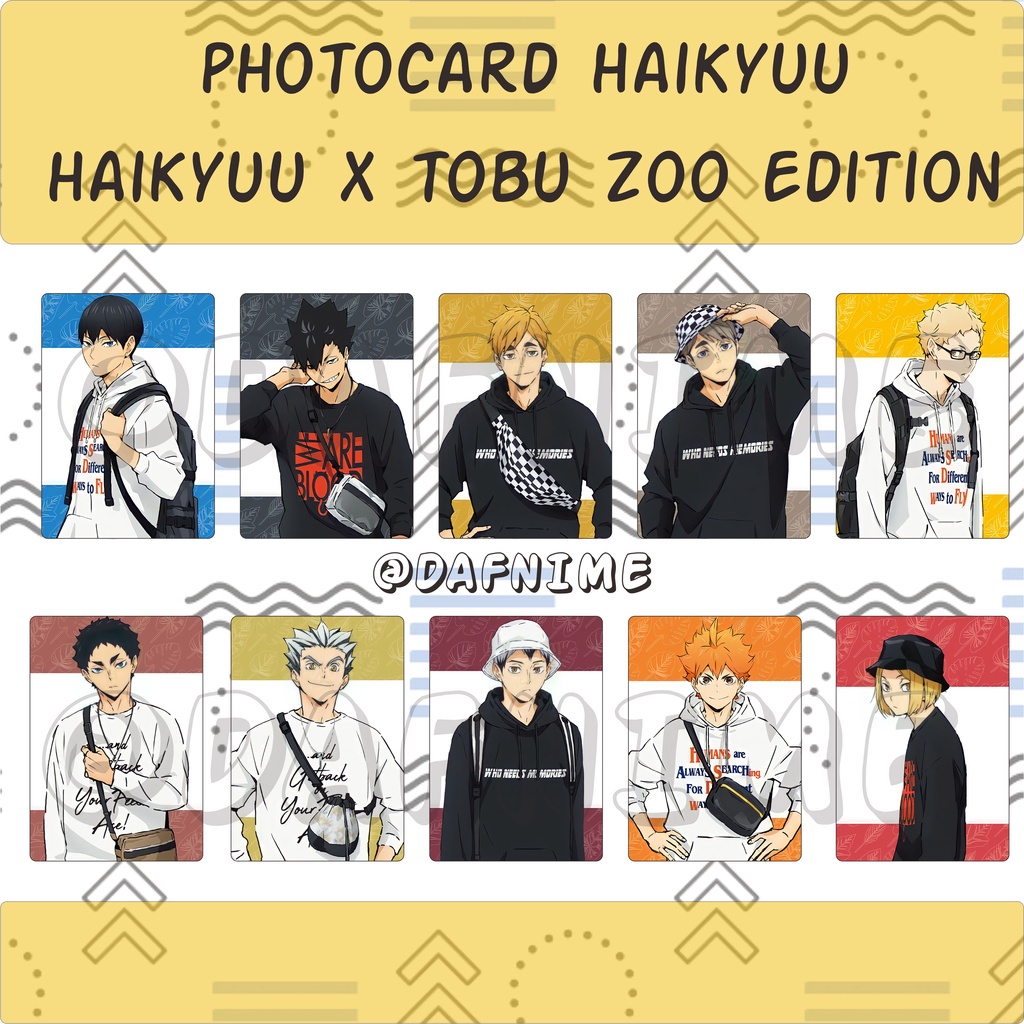 HAIKYUU X TOBU ZOO EDITION PHOTOCARD ANIME