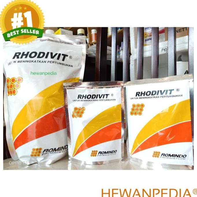 [[BISA COD]] Rhodivit 100 Gr - Multivitamin Unggas,Tingkatkan Produksi & Daya Tahan ORIGINAL